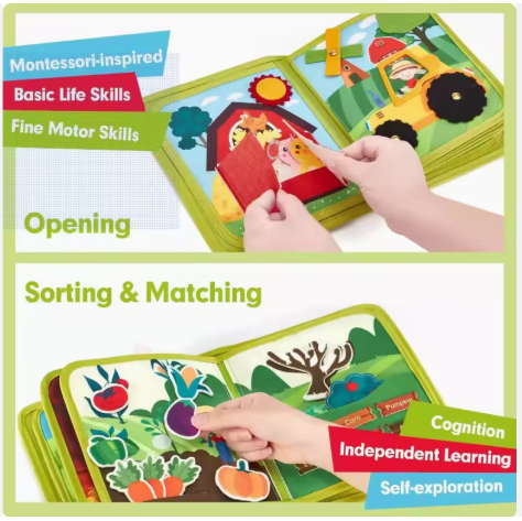 Montessori Farm Busy Board