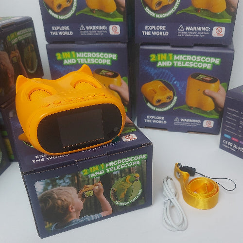 2 in 1 Kids Digital Telescope and Microscope