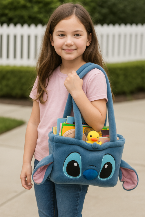 Stitch Plush Handbag for Girls