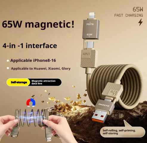 4-in-1 Magnetic Fast Charge Cable