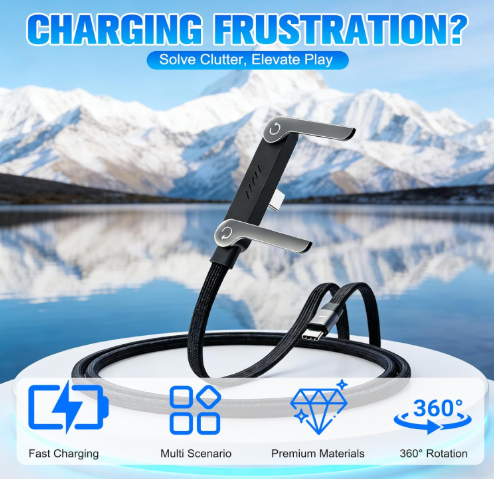 240W Fast Charging Cable with stand