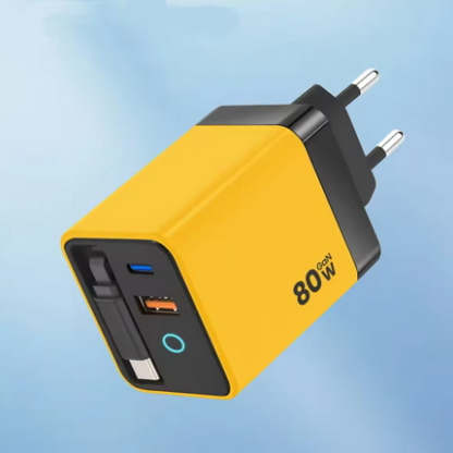 TriCharge GaN 80W Retractable Station