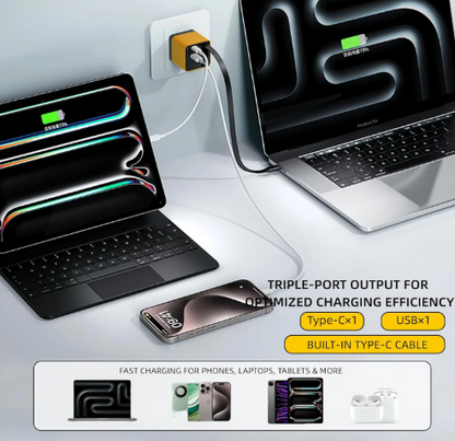 TriCharge GaN 80W Retractable Station