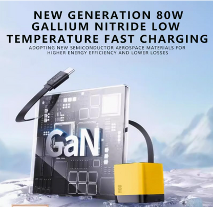 TriCharge GaN 80W Retractable Station