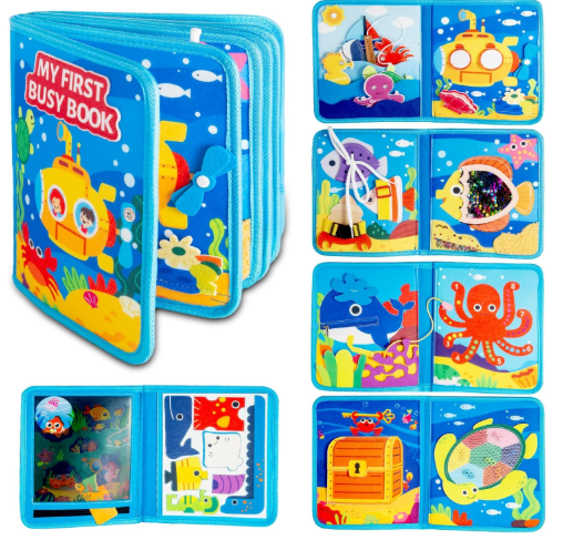 BlueOcean™ – 20-in-1 Montessori Busy Book