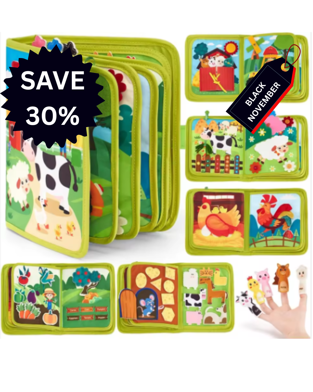 Montessori Farm Busy Board