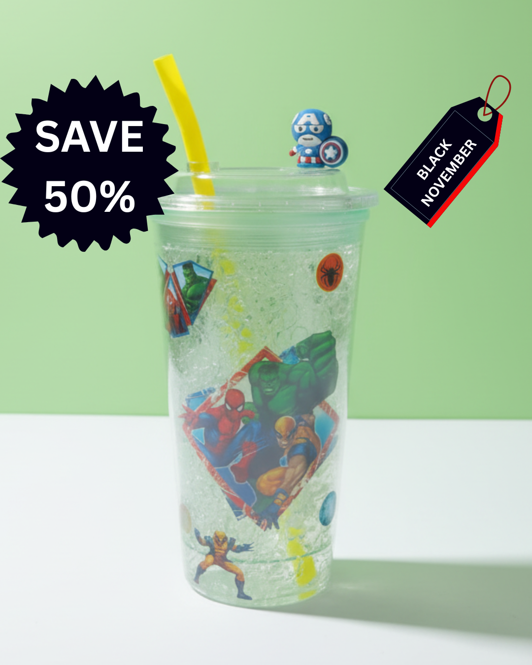 Super Hero Fancy cup for Boys