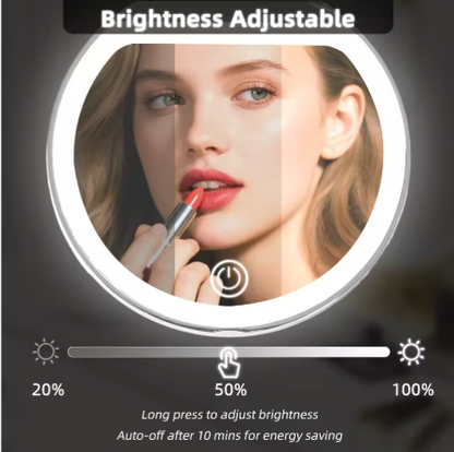 BeautyGlow Portable LED Mirror