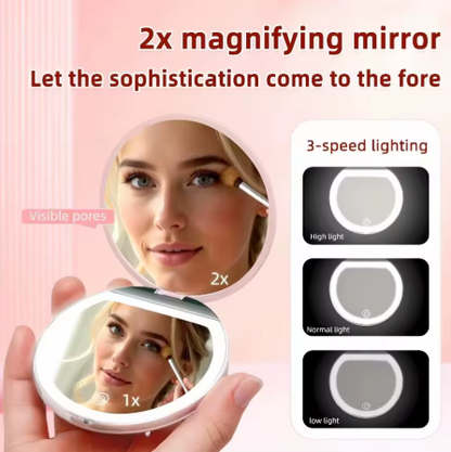 BeautyGlow Portable LED Mirror