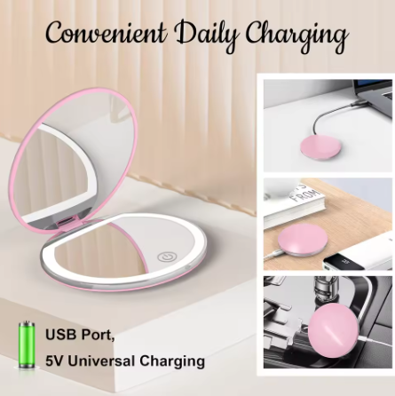 BeautyGlow Portable LED Mirror