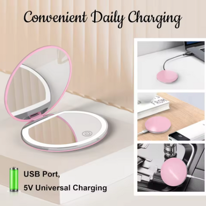 BeautyGlow Portable LED Mirror