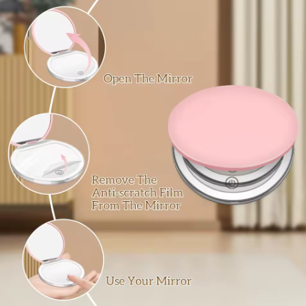 BeautyGlow Portable LED Mirror