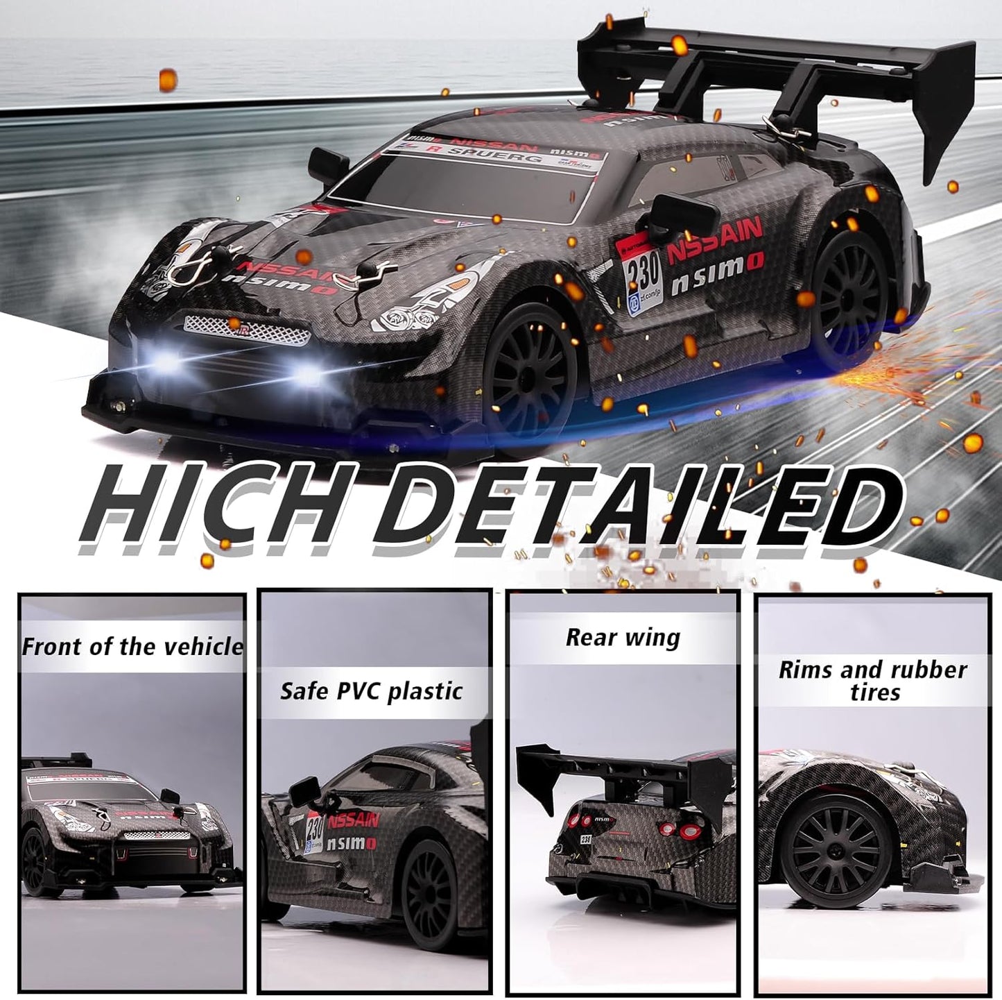 Turbo 4WD RC Drift Car