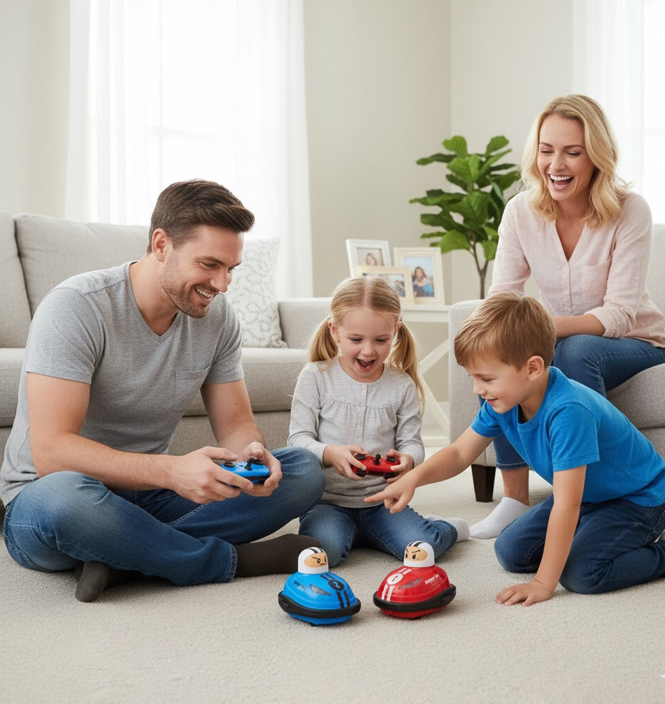 “Battle Bumper Cars – Red vs Blue Family Fun Set”
